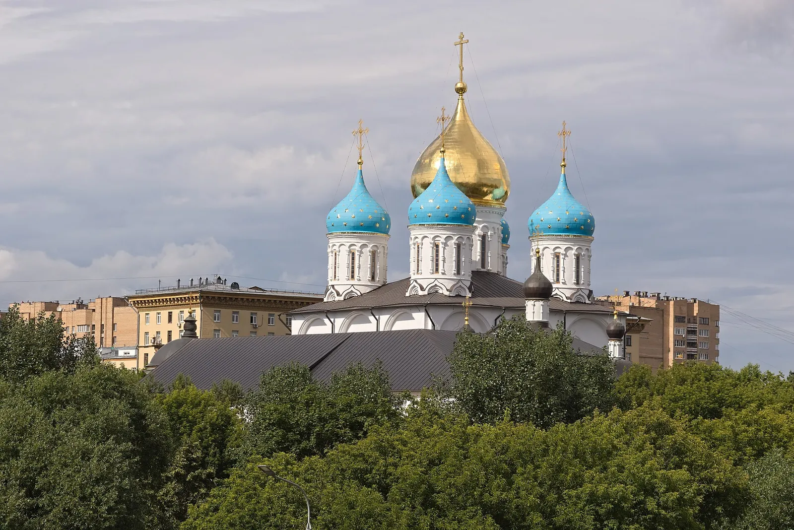 Купола Спасо-Преображенского собора Новоспасского монастыря